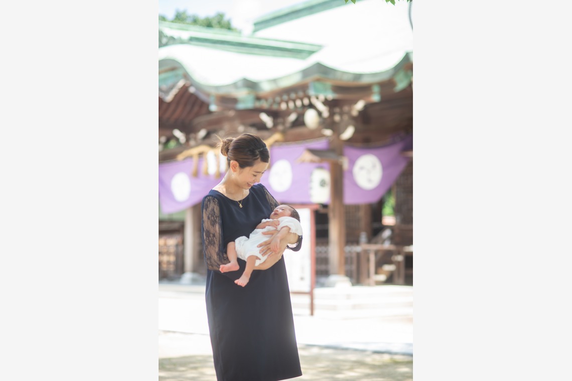 竹部 祐樹が出張撮影した家族写真(キッズ,ベビーフォト)などが写った「お宮参り＠唐津神社」の家族写真