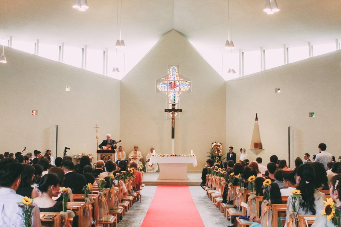 出張撮影HUG TIMEが撮影した「ウエディングフォト〜教会〜」の写真