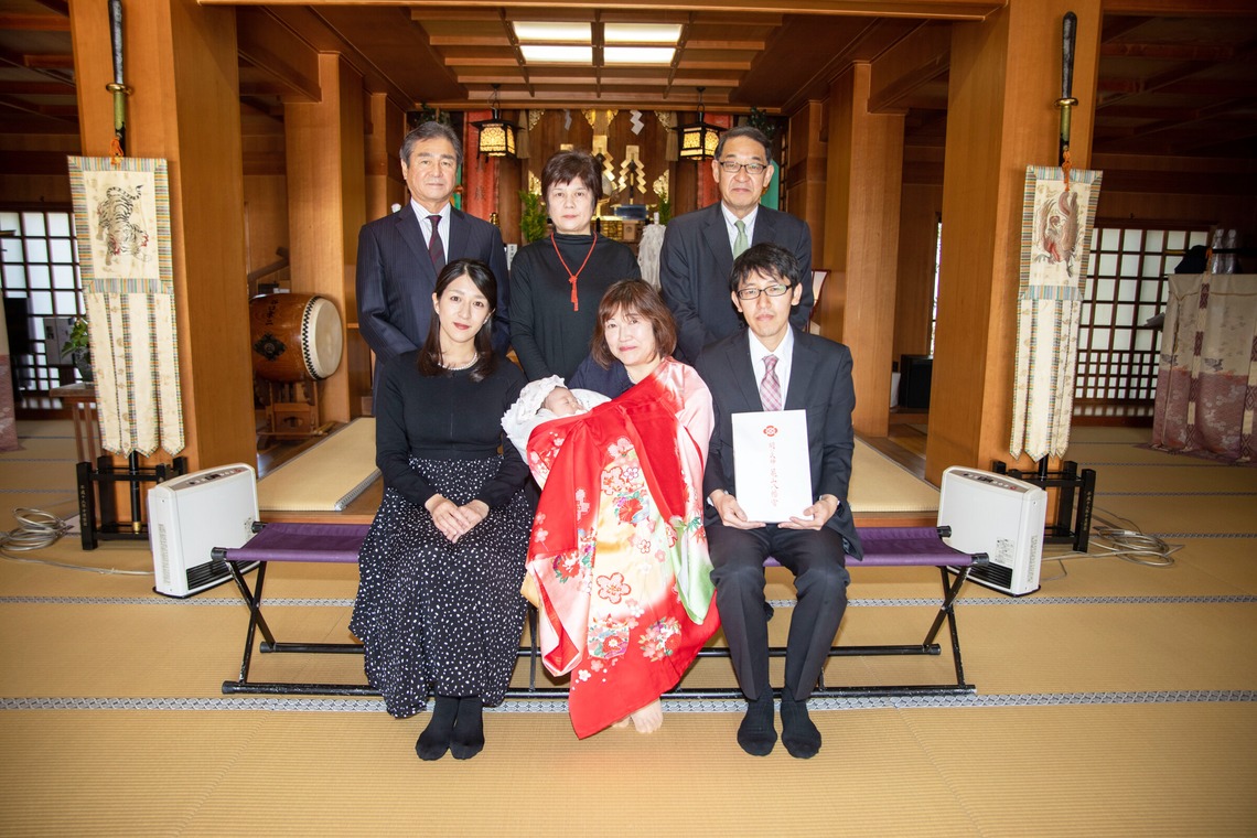 岩坪眞一郎が撮影した「初宮参り」の写真