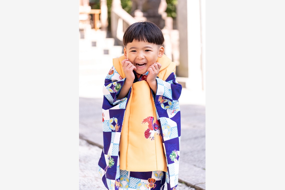 Smile(松本和成)が出張撮影した家族写真(キッズ,ベビーフォト)などが写った「楽しい七五三」の家族写真