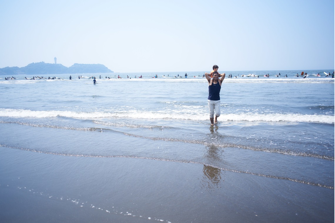 Michiharu GUNJIが出張撮影した家族写真(キッズ,ベビーフォト)などが写った「O様 ご家族撮影 湘南 夏」の家族写真