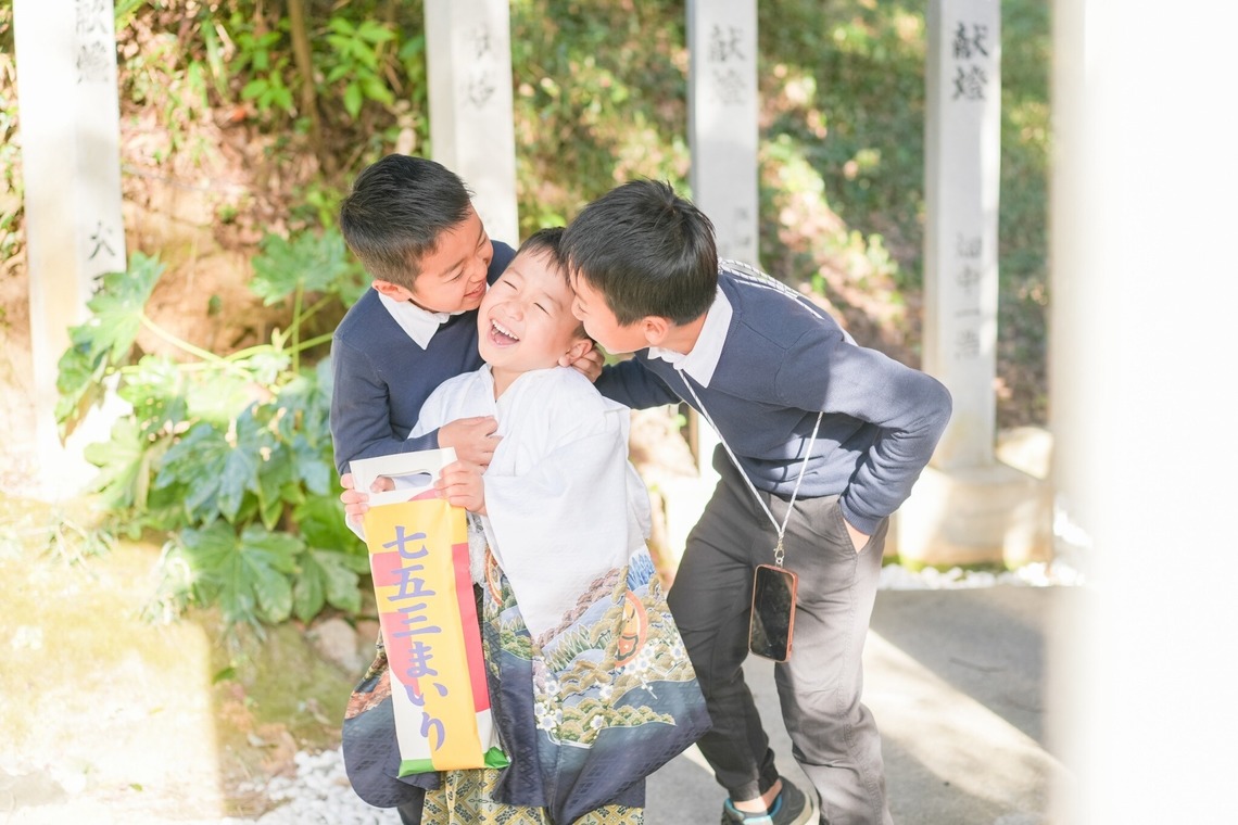 Eveが出張撮影した家族写真(キッズ,ベビーフォト)などが写った「七五三」の家族写真
