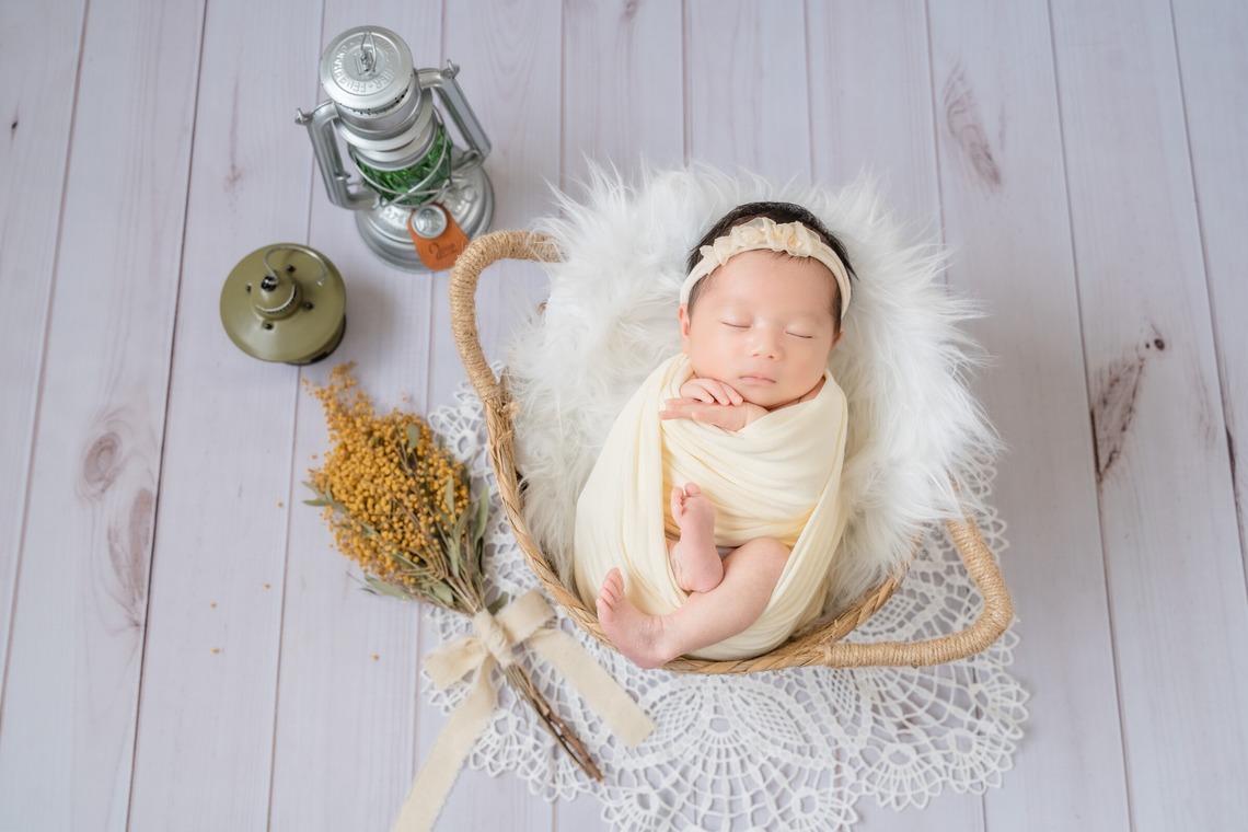 ウィリアムズ　侑依が撮影した「ニューボーンフォト」の写真