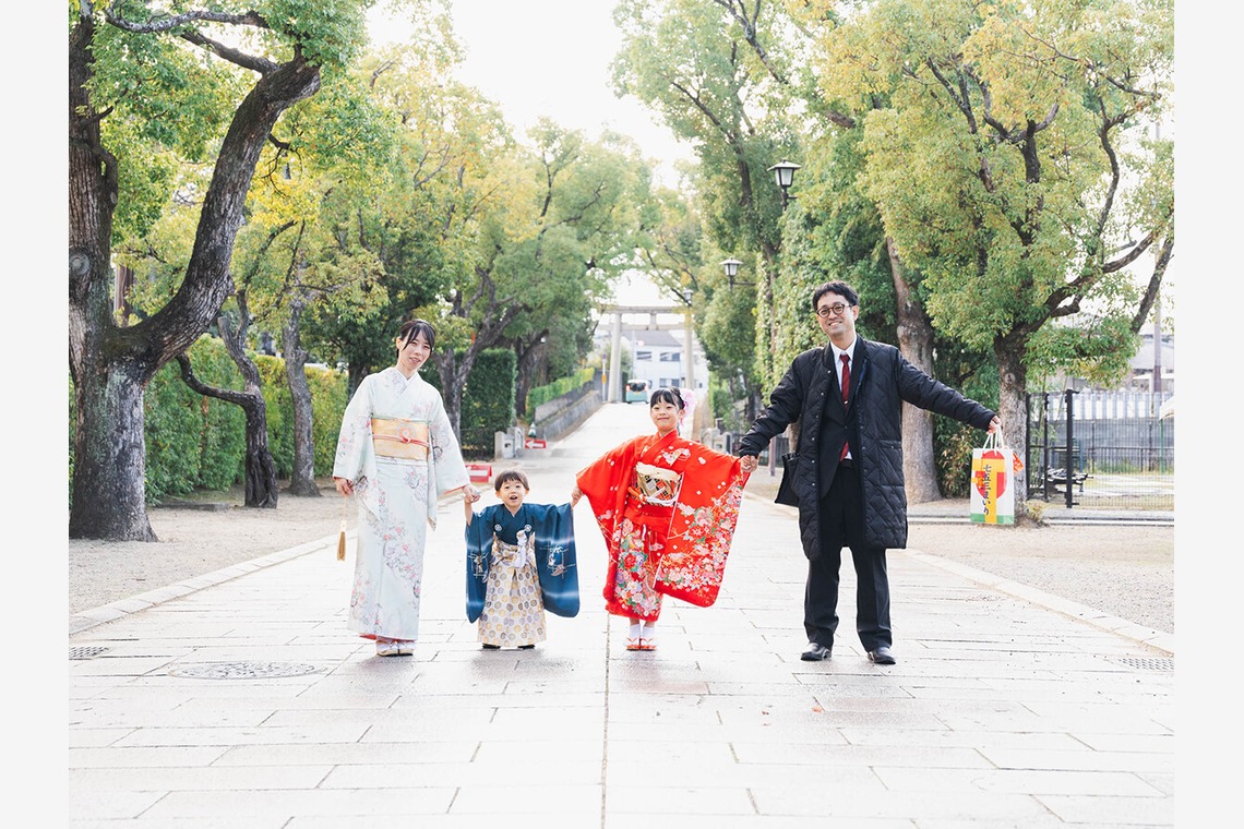 Tatsuyaが出張撮影した家族写真(キッズ,ベビーフォト)などが写った「七五三撮影」の家族写真