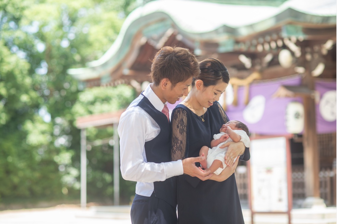 竹部 祐樹が出張撮影した家族写真(キッズ,ベビーフォト)などが写った「お宮参り＠唐津神社」の家族写真