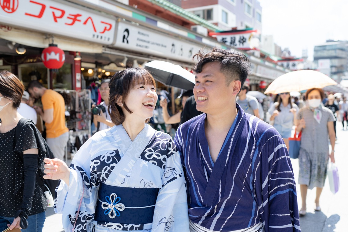 大木千帆が撮影した「着物街歩きポートレート」の写真