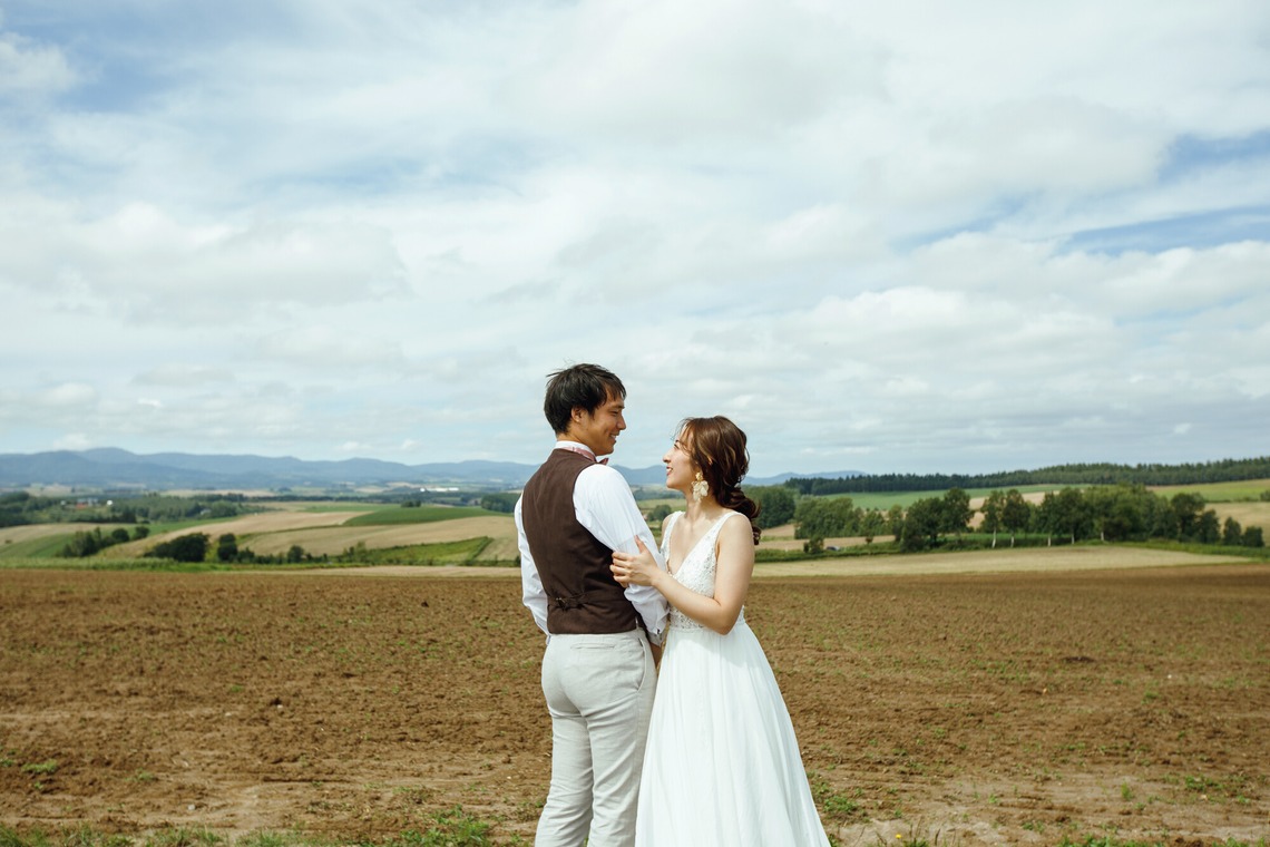 Photo of Furano/Biei location photo wedding taken by uno e creative act.