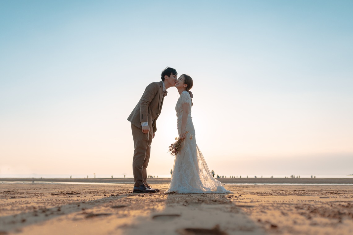 フォトグラファー笹が撮影した「香川県 父母ヶ浜 前撮り」の写真