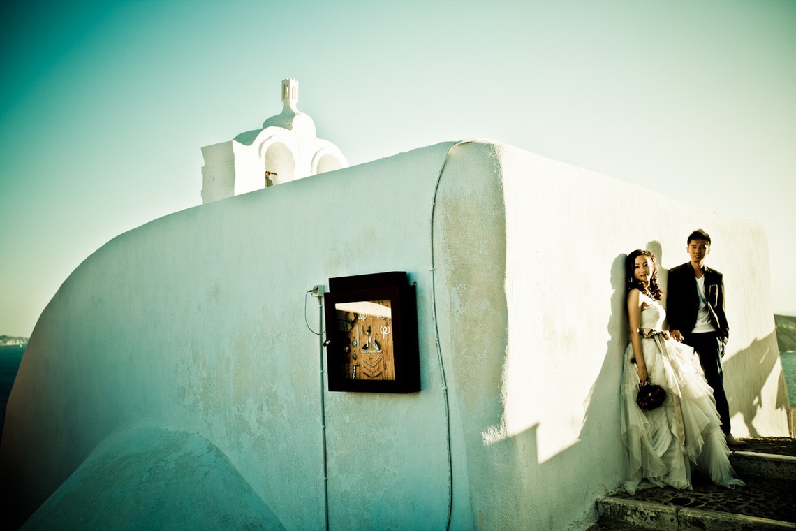 Photo of Santorini shooting taken by Magdalene Kourti