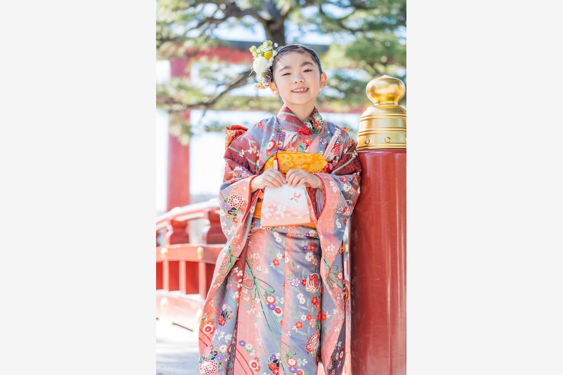 森元こずえが出張撮影した家族写真(キッズ,ベビーフォト)などが写った「七五三」の家族写真