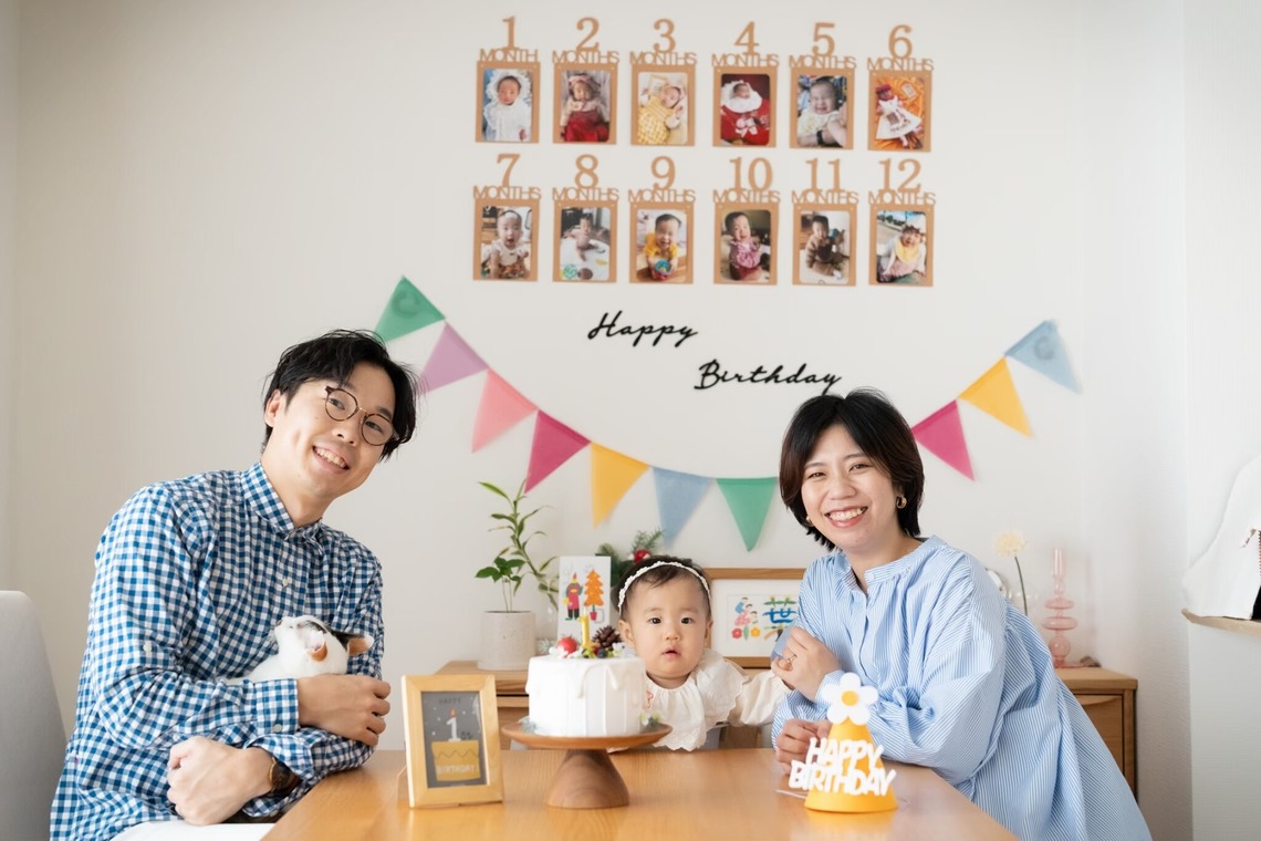 株式会社VISTA / VISTA Photographyが出張撮影した家族写真(キッズ,ベビーフォト)などが写った「ファミリーフォト」の家族写真