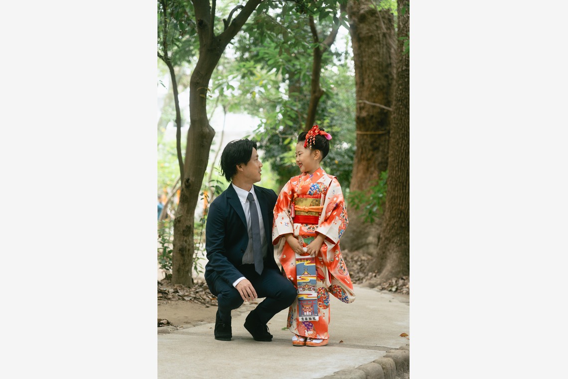 Tatsuyaが出張撮影した家族写真(キッズ,ベビーフォト)などが写った「七五三撮影（神戸 生田神社）」の家族写真