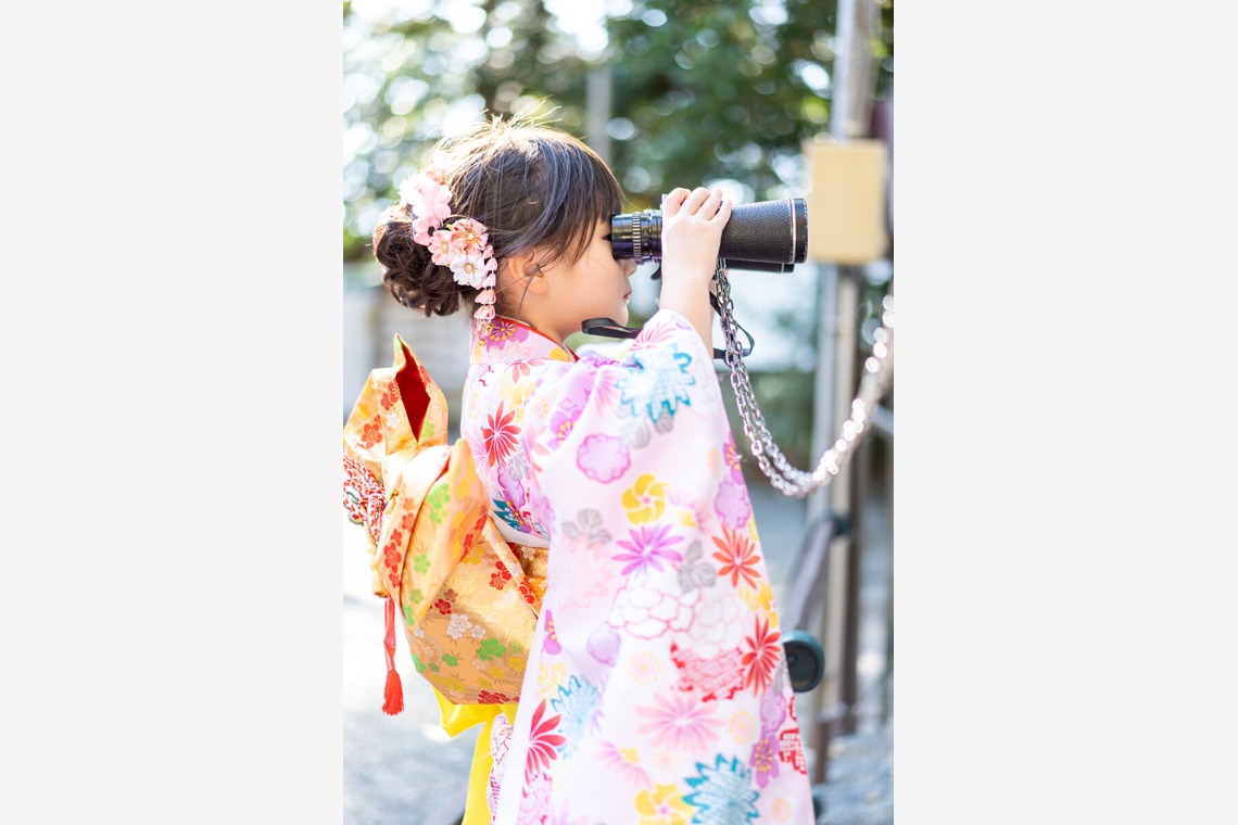 森元こずえが出張撮影した家族写真(キッズ,ベビーフォト)などが写った「七五三」の家族写真