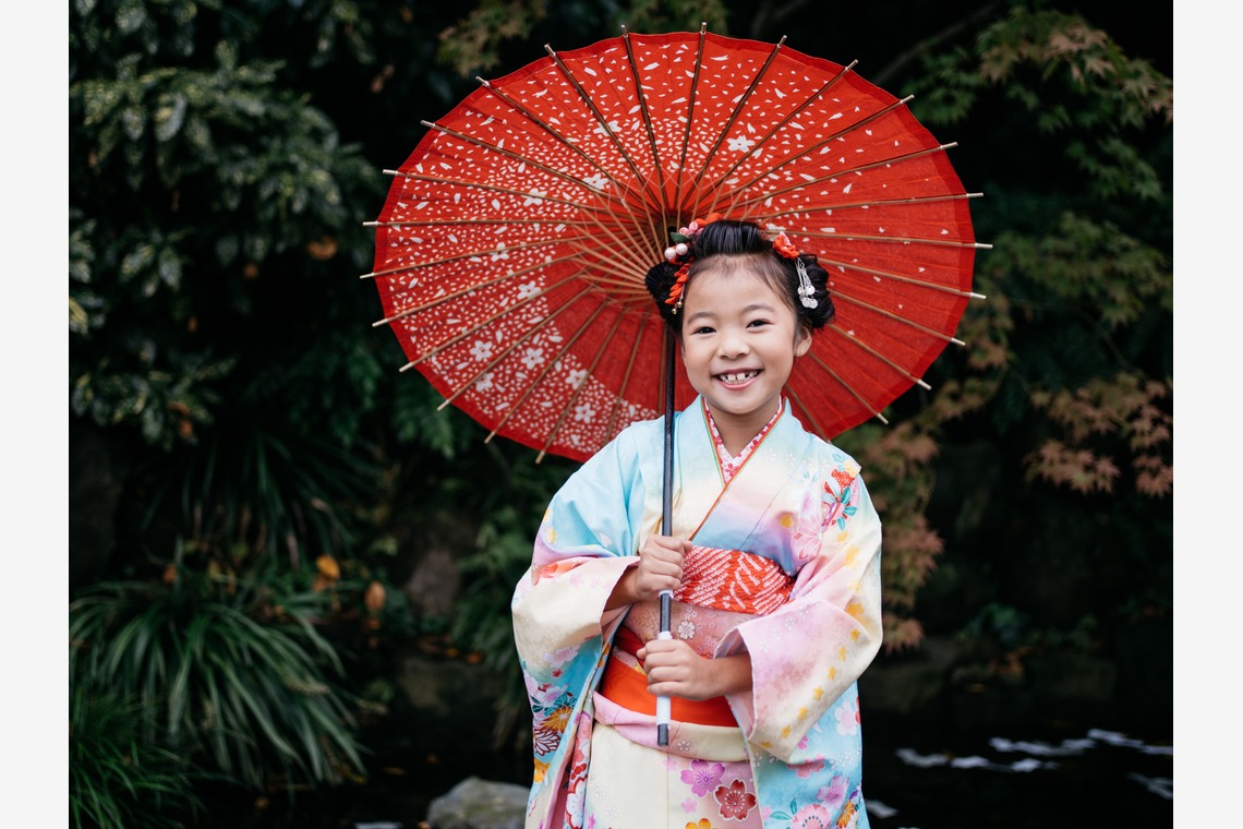 植村由理が出張撮影した家族写真(キッズ,ベビーフォト)などが写った「七五三　＠神明社　横浜」の家族写真