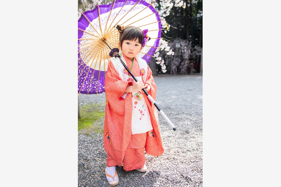 スマイルグローバルフォトが撮影した「桜の七五三」の写真