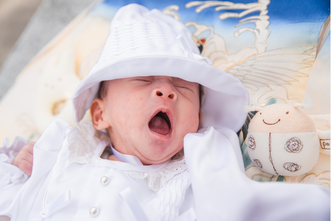 山下　剛が出張撮影した家族写真(キッズ,ベビーフォト)などが写った「お宮参りの撮影」の家族写真