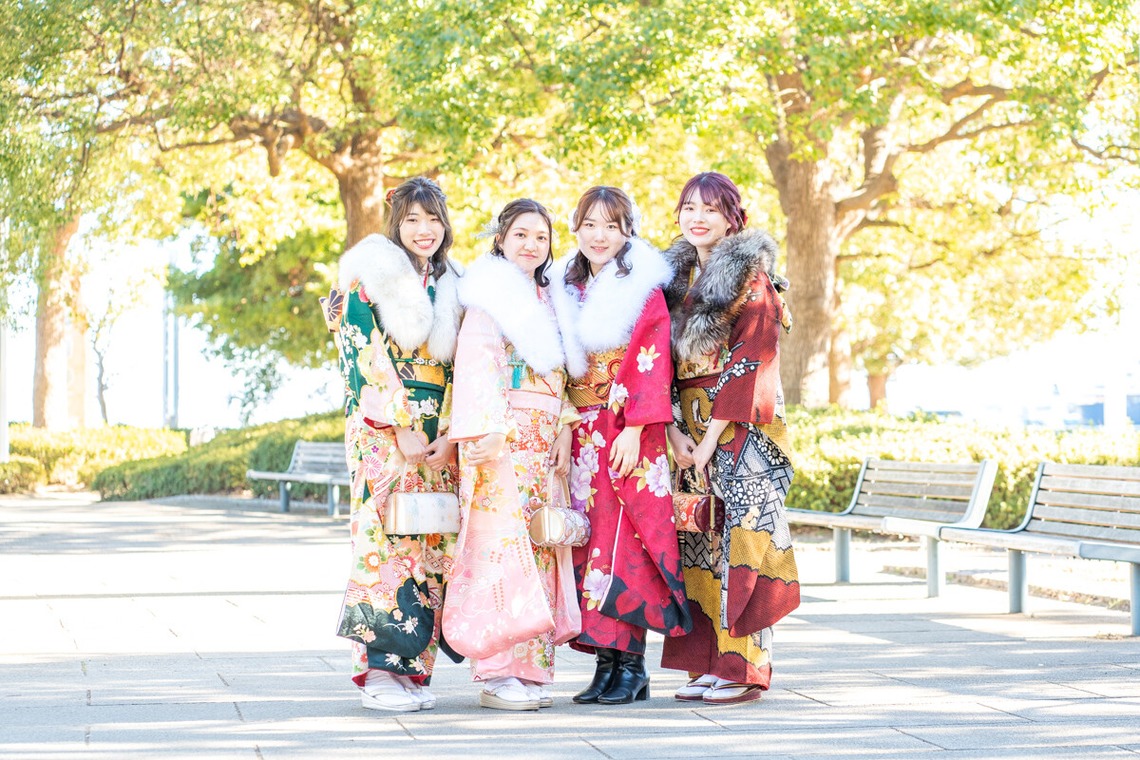 森元こずえが出張撮影した家族写真(キッズ,ベビーフォト)などが写った「成人式」の家族写真