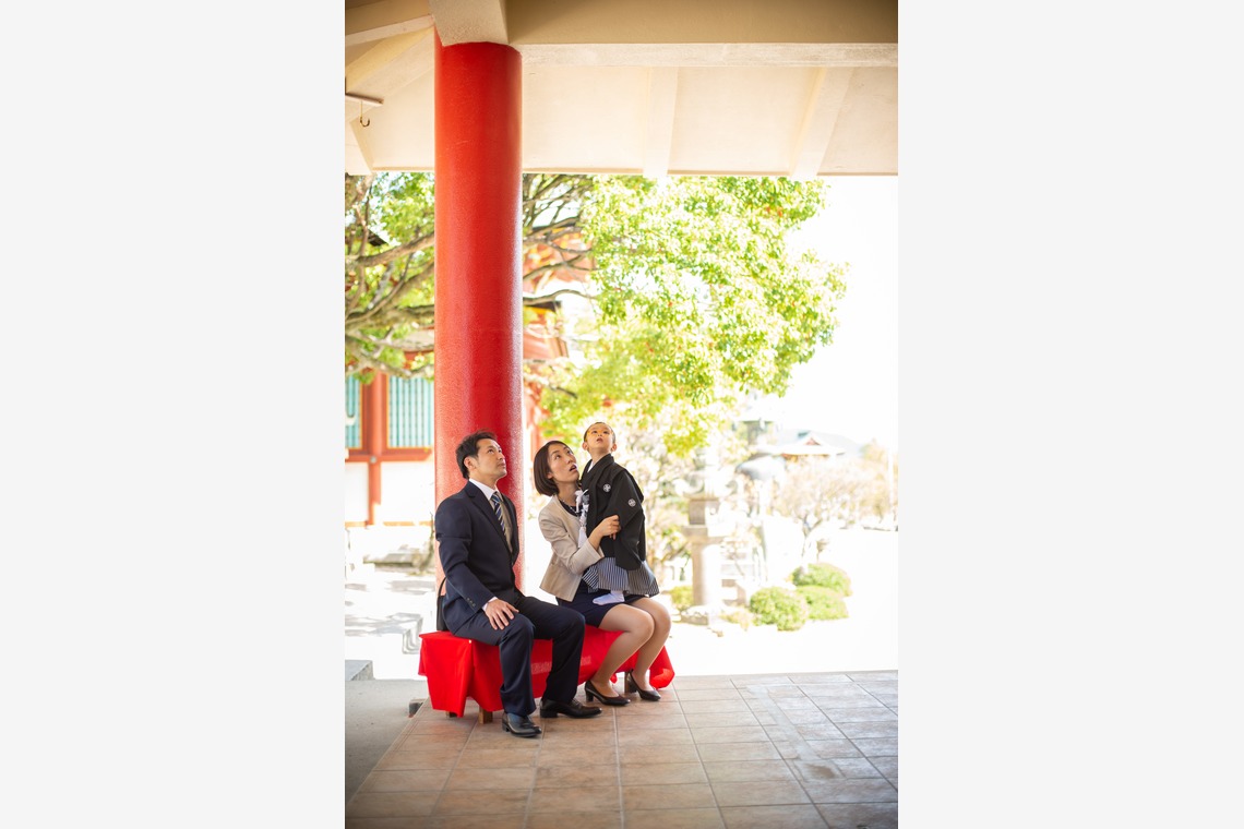 竹部 祐樹が出張撮影した家族写真(キッズ,ベビーフォト)などが写った「七五三＠防府天満宮」の家族写真