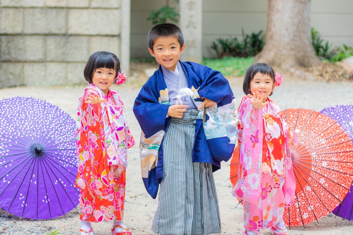 出張撮影サービス「ミライフォト」が撮影した「仲良し家族ペアで七五三撮影」の写真
