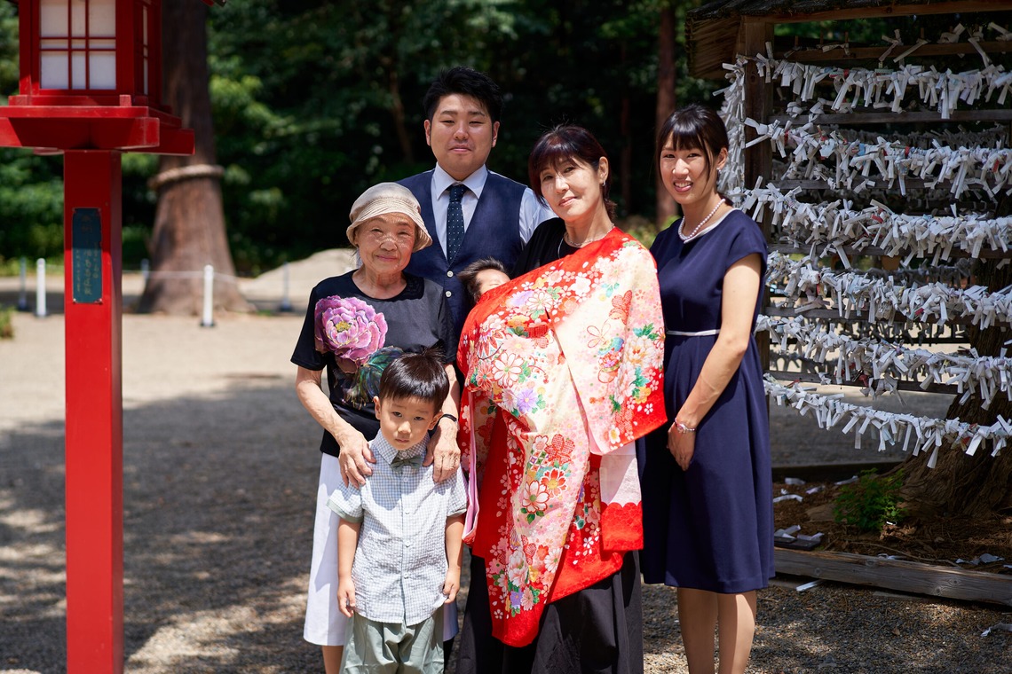 Actが撮影した「お宮参り」の写真