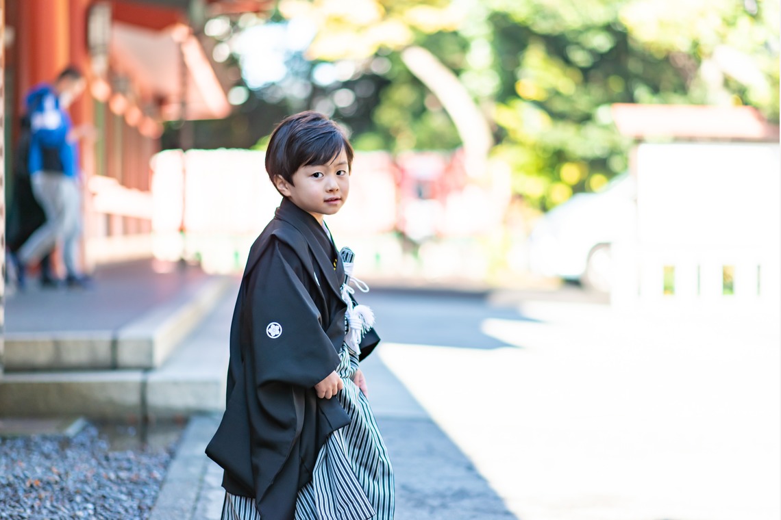 サキヤマ リエが撮影した「5才男の子・笑顔いっぱいの七五三＠日枝神社」の写真