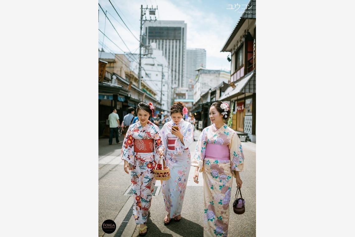 ユウコン　フォトグラフィーが出張撮影した家族写真(キッズ,ベビーフォト)などが写った「浴衣」の家族写真