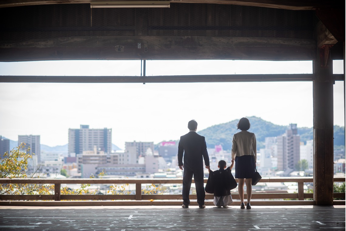 竹部 祐樹が出張撮影した家族写真(キッズ,ベビーフォト)などが写った「七五三＠防府天満宮」の家族写真