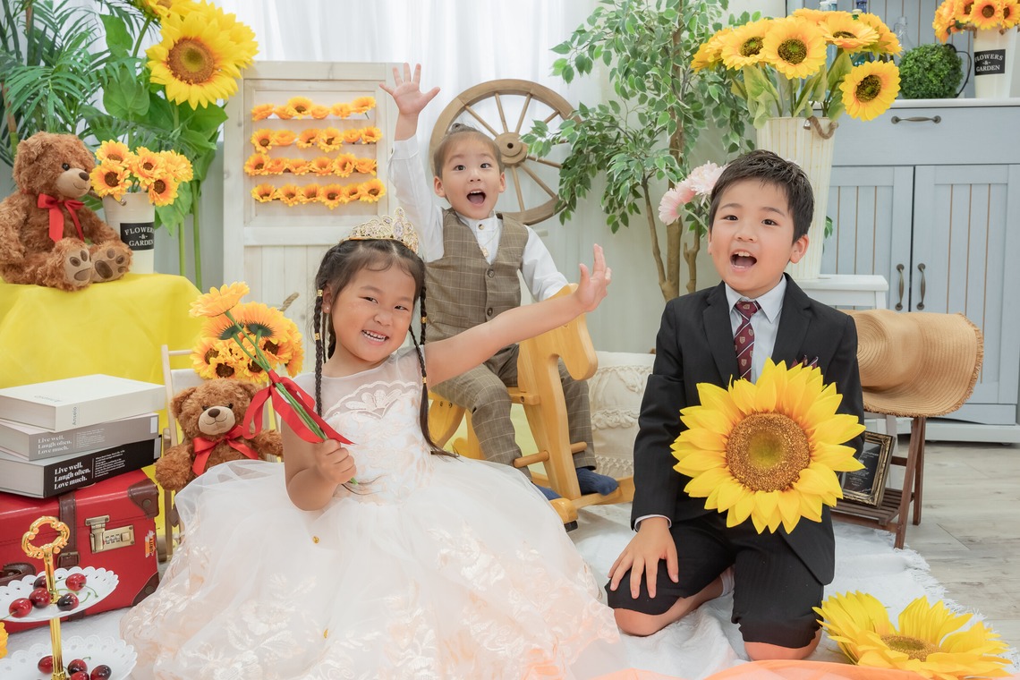 takumatravelが撮影したスタジオ撮影のアルバム「キッズフォト」