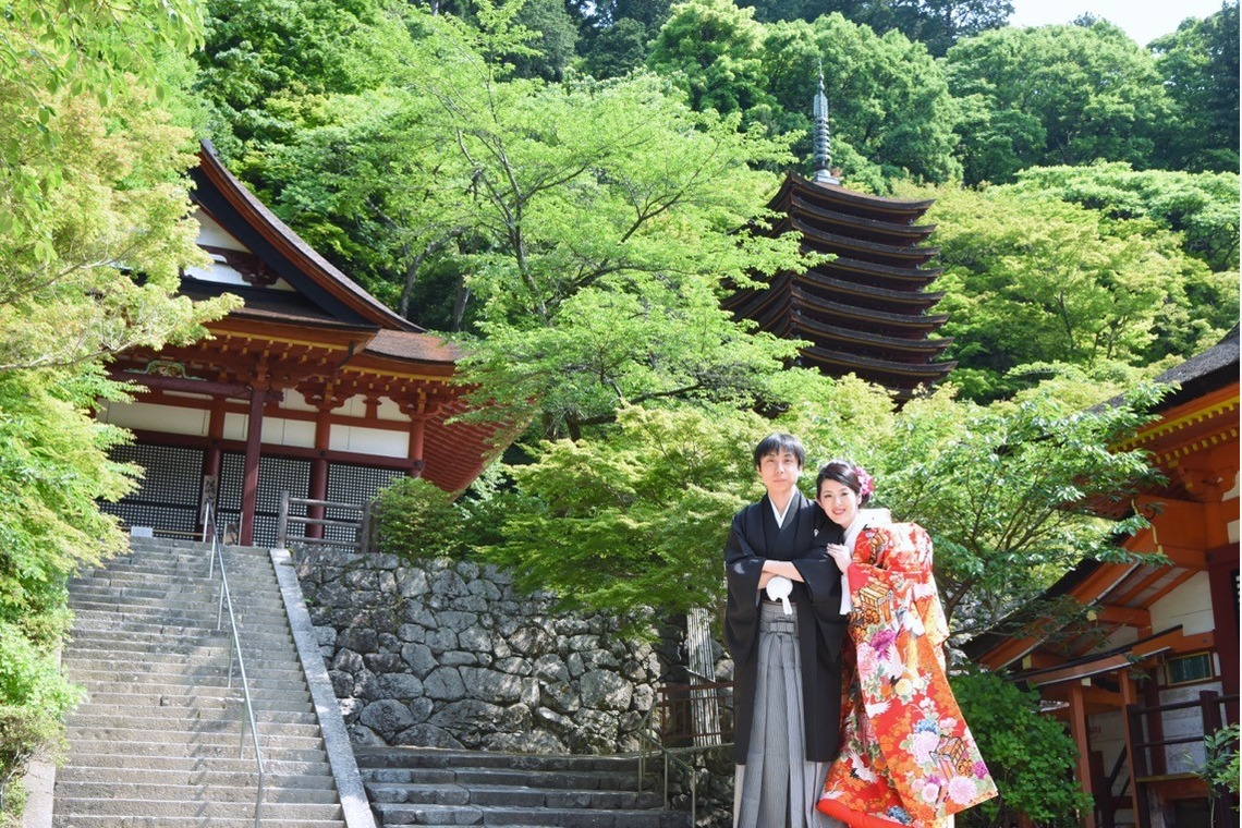 キキフォトワークスが撮影した「Pre Weddingphotoshoot at Nara with kimono in spring to summer」の写真