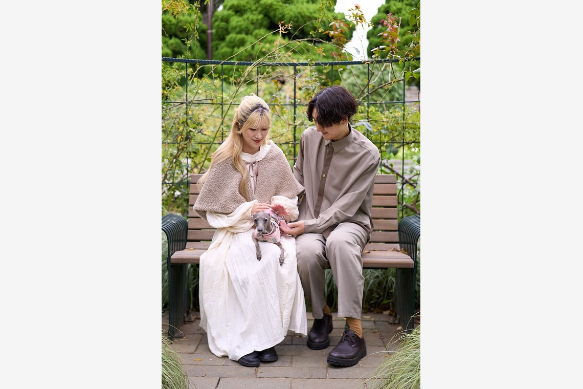 Actが撮影した「愛犬とのカップルフォト」の写真