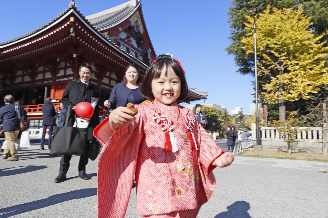 村田わかな広告写真が撮影した七五三フォトのアルバム「まりえちゃん七五三」