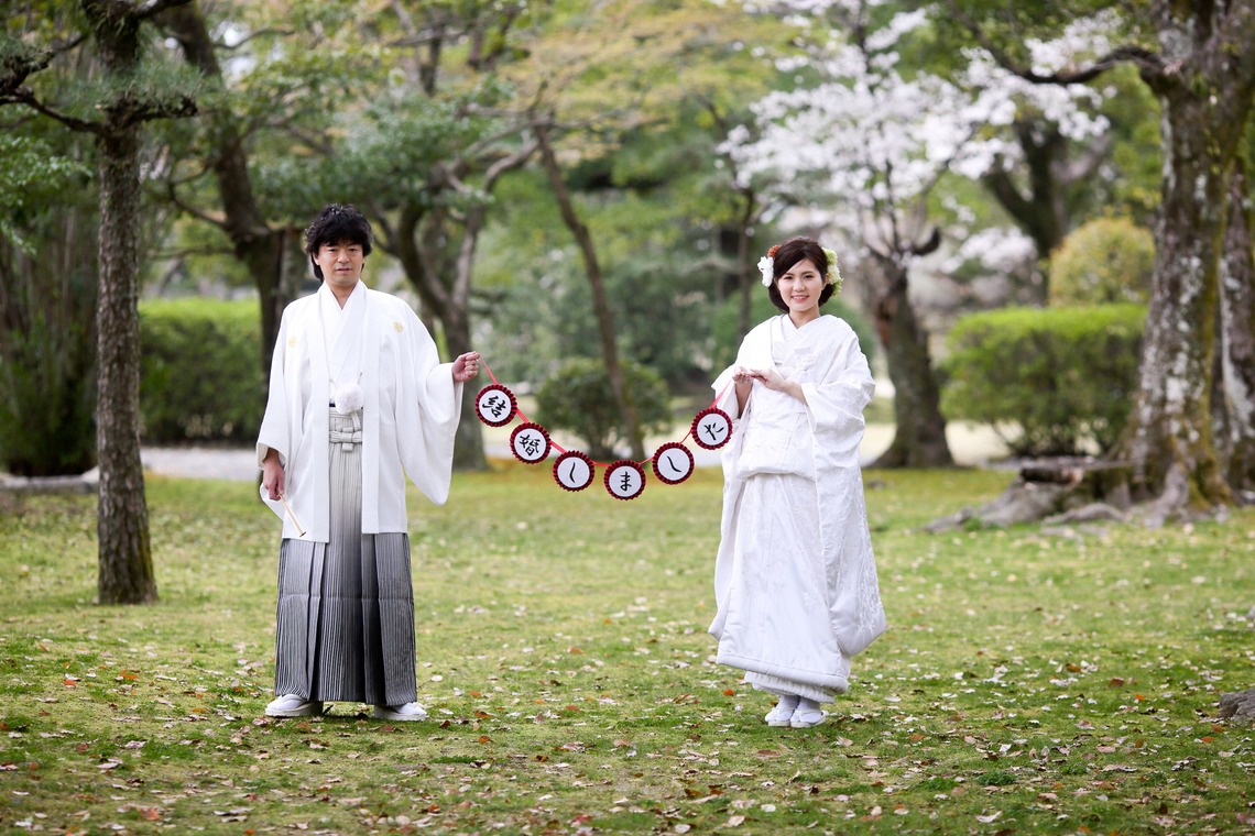 KIKIウェディングが撮影した「サクラとお城と打ち掛け」の写真