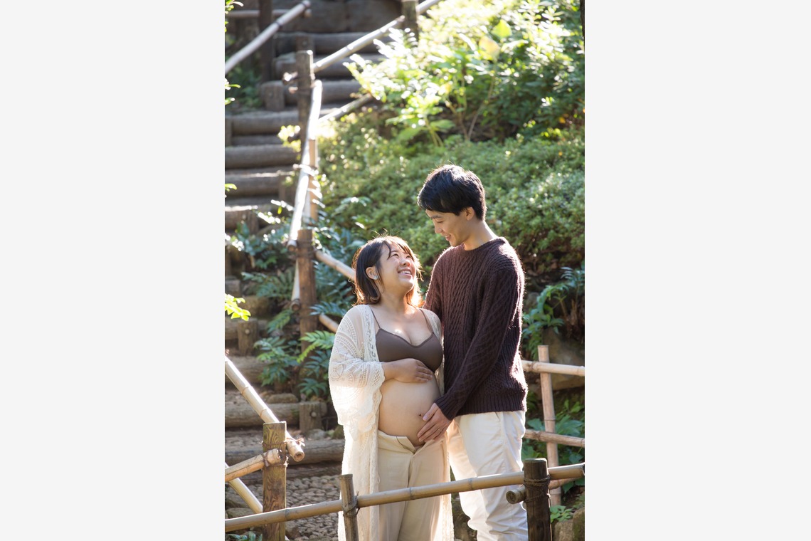 Happy with Photosが出張撮影した家族写真(キッズ,ベビーフォト)などが写った「マタニティフォト＠東京・戸越公園」の家族写真
