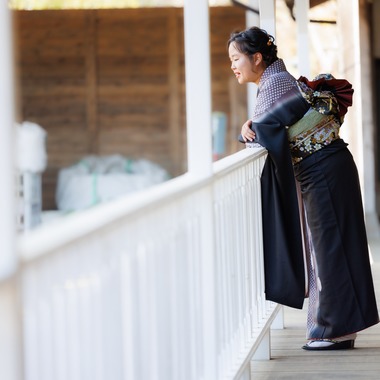 板橋薫平が出張撮影した「成人式前撮りロケ撮影」の家族写真