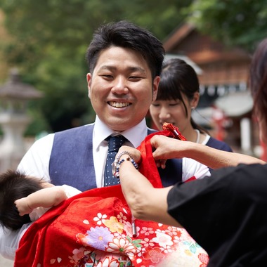 Actが撮影した「お宮参り」の写真