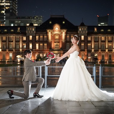 スタジオ　まるが撮影した「東京駅・和田倉門でのウエディングフォト」の写真