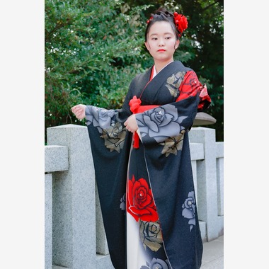 黒澤正彦が出張撮影した「成人式前撮り撮影（群馬県高崎市　進雄神社　４月撮影）」の家族写真