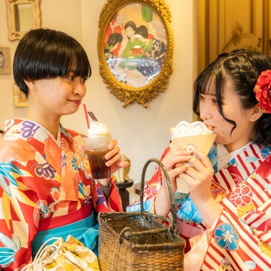 大木千帆が撮影した「着物街歩きポートレート」の写真