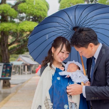 来田 篤典が出張撮影した「お宮参り」の家族写真