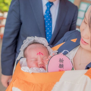 来田 篤典が出張撮影した「お宮参り」の家族写真