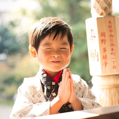 岩崎　隼人が出張撮影した「七五三写真集」の家族写真