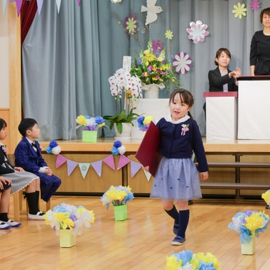 笑顔の写真館が撮影した「保育園卒園式」の写真
