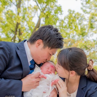 来田 篤典が出張撮影した「お宮参り」の家族写真