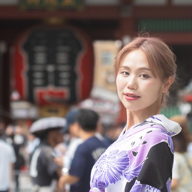 ARUKU PHOTOが撮影した「浅草寺周辺での浴衣撮影」の写真