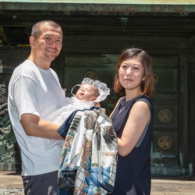 内海　利彦が撮影した「お宮参りのスナップ」の写真