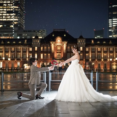 スタジオ　まるが撮影した「東京駅・和田倉門でのウエディングフォト」の写真
