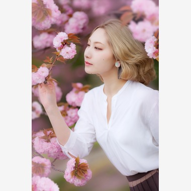 マニピュレイトフォトグラフィーが撮影した「桜ポートレート」の写真