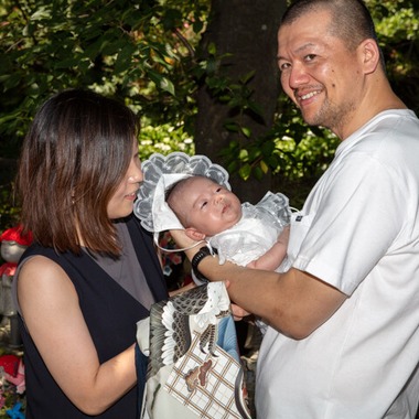 内海　利彦が撮影した「お宮参りのスナップ」の写真