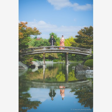 U-CONCENT (香川裕貴)が撮影した「和装ロケーション前撮り_大仙公園」のウェディングフォト