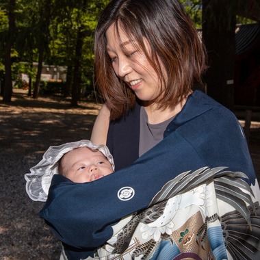 内海　利彦が撮影した「お宮参りのスナップ」の写真